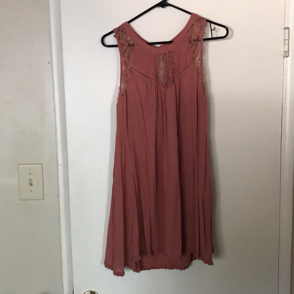 Patrons of Peace pink sleeveless dress size M